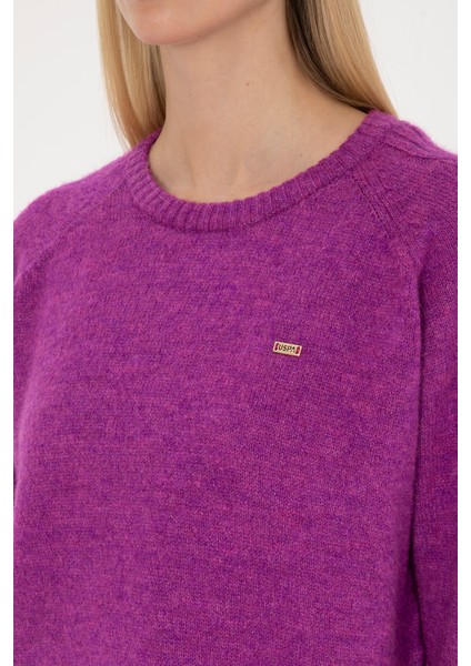 Kadın Menekşe Kazak /triko 50310106-VR037