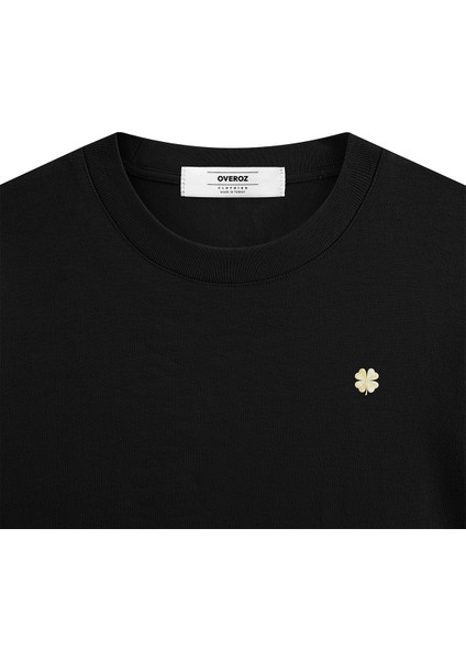 Siyah Oversize Tshirt 777 Sırt Baskılı T-Shirt Oversize Yazılı Unisex Tişört 1211 fırsatları