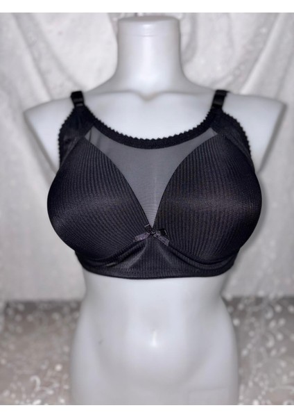 Siyah Transparan Detaylı Sütyen