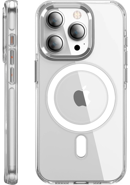 Joko iPhone 15 Pro Max Kılıf Crystal Magsafe Kapak - Şeffaf