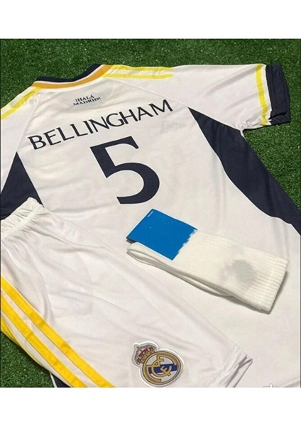 R.madridd 2023-24 Sezon Jude Bellingham Iç Saha Çocuk Forması 3'lü Set