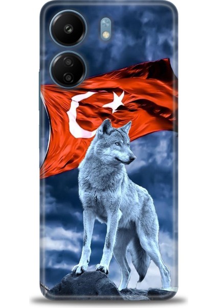 Xiaomi Poco C65 Kılıf Hd Baskılı Kılıf + Seramik Tam Kaplayan Ekran Koruyucu 36