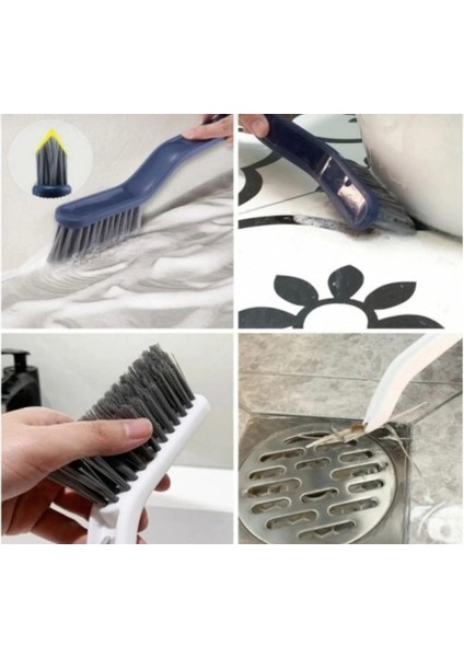 Çok Fonksiyonlu Derz Zemin Fayans Banyo Mutfak Temizleme Fırçası Cımbız Maşalı Genel Temizlik