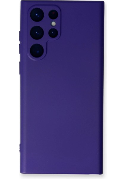 Newface Samsung Galaxy S24 Ultra Kılıf Nano Içi Kadife Silikon - Mor