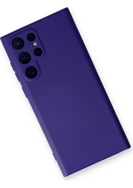 Newface Samsung Galaxy S24 Ultra Kılıf Nano Içi Kadife Silikon - Mor modelleri