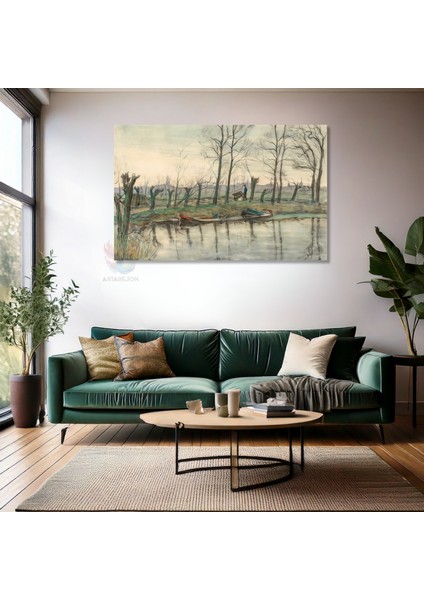 Kanvas Yatay Duvar Tablosu Kanvas Vintage Manzara Ev Ofis Salon Modern Duvar Tablosu fiyatları