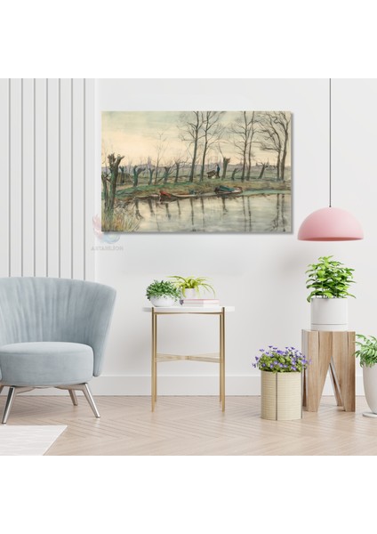 Kanvas Yatay Duvar Tablosu Kanvas Vintage Manzara Ev Ofis Salon Modern Duvar Tablosu modelleri