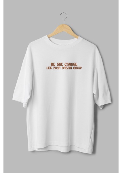 %100 Pamuk Oversize Tshirt Mantar Sırt Baskılı T-Shirt Bisiklet Yaka Beyaz Unisex Tişört T1079 modelleri
