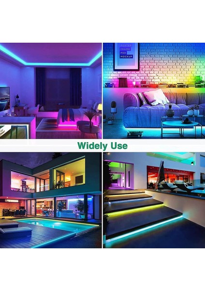 Tuya Destekli Wifi Kontrollü 6X12MM Esnek Rgb Neon Şerit LED Set 5m