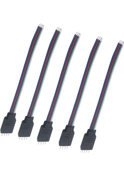 Rgb Şerit Led Soketli Kablo 4 Pin Erkek Iğneli (5 Adet) indirimleri