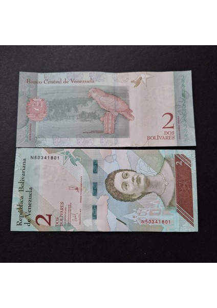 3996368F6B863E7679 2018 Venezuela 2 Bolivar Çil Kağıt Para