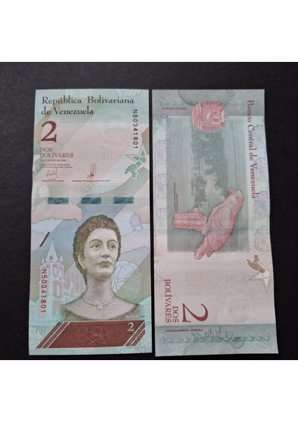 3996368F6B863E7679 2018 Venezuela 2 Bolivar Çil Kağıt Para fiyatları