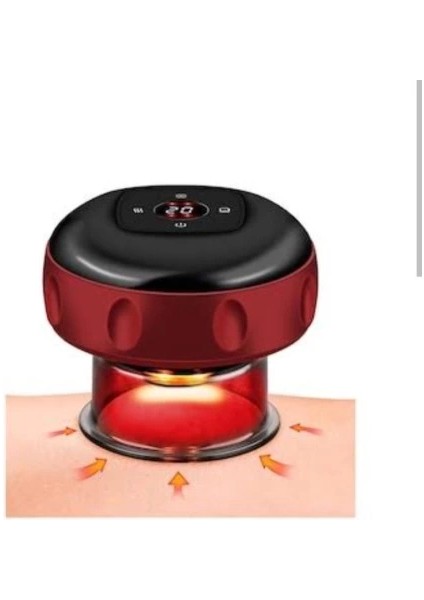 Vakumlu Hacamat Kupası, Şarjlı Kupa Çekme Hacamat LED Işıklı Masaj ve Selülit Kupası fiyatları