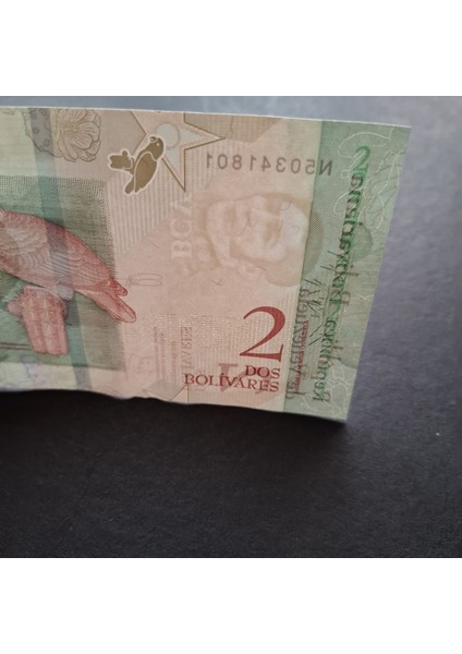 3996368F6B863E7679 2018 Venezuela 2 Bolivar Çil Kağıt Para modelleri
