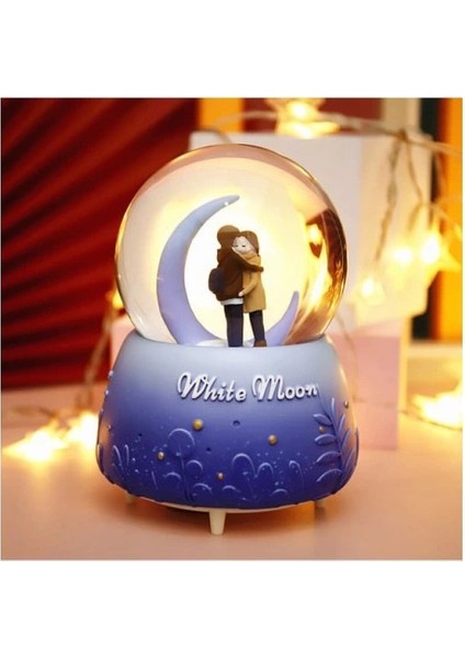 White Moon Kar Küresi Orta Boy
