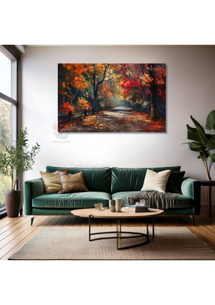 Kanvas Yatay Duvar Tablosu Kanvas Sonbahar Manzarasi2 Ev Ofis Salon Modern Duvar Tablosu fiyatları