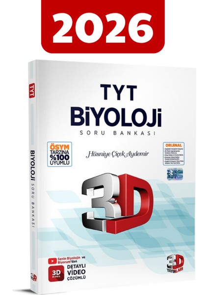 2026 3D Tyt Biyoloji Soru Bankası - Güncel Baskı