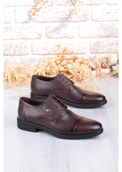 42088 Rahat Kauçuk Taban Hakiki Deri Erkek Ayakkabı