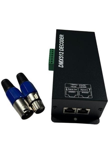 Dmx 512 Decoder 4 Kanal Rgbw Denetleyici Dmx 512 LED Kontrol 4x8 Amper