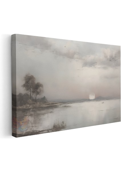 Kanvas Yatay Duvar Tablosu Kanvas Vintage Gun Batimi Ev Ofis Salon Modern Duvar Tablosu