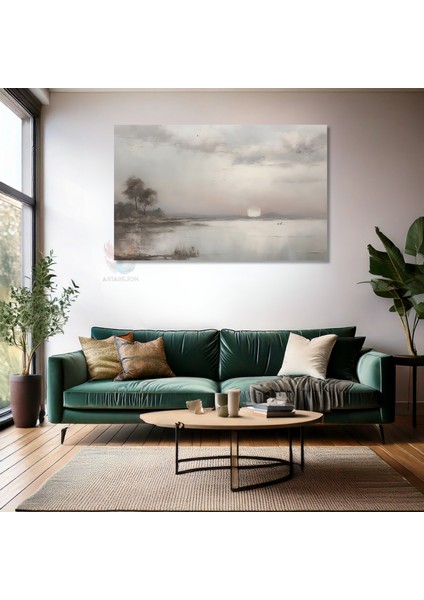 Kanvas Yatay Duvar Tablosu Kanvas Vintage Gun Batimi Ev Ofis Salon Modern Duvar Tablosu fiyatları