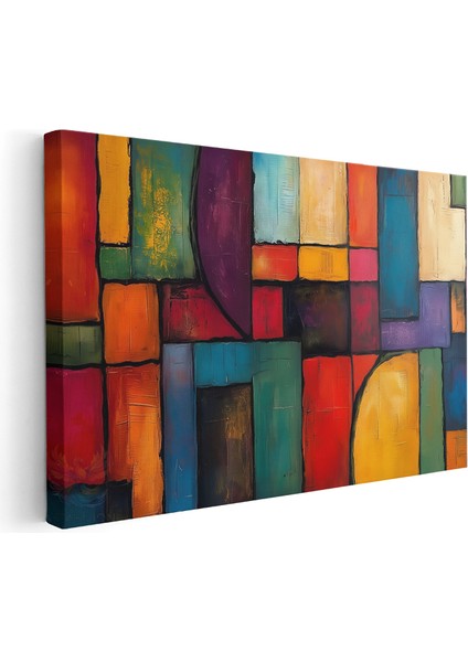 Kanvas Yatay Duvar Tablosu Kanvas Soyut Geometrik Sanat2 Ev Ofis Salon Modern Duvar Tablosu