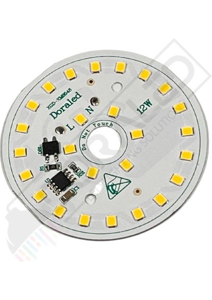 220Volt 12Watt Smd 2835 Ledli Led Modül Gün Işığı 10mm Delik Çaplı 220V 12W Avize Ledi 60mm(3 Adet) indirimleri