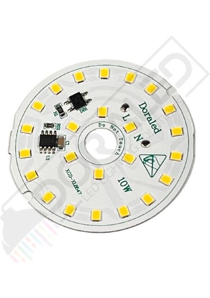 220 Volt 10 Watt SMD 2835 Ledli Hazır Led Modül Gün Işığı 56MM (3 Adet)