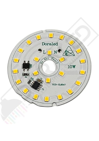 220 Volt 10 Watt SMD 2835 Ledli Hazır Led Modül Gün Işığı 56MM (3 Adet)