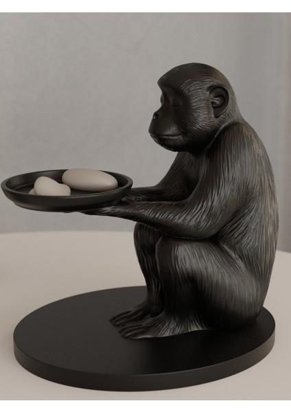 Maymun Takı Tepsisi Takı Kutusu Masaüstü Organizeri