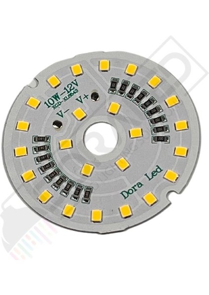 12Volt 10Watt Smd 2835 Ledli Led Modül Gün Işığı 10mm Delik Çaplı 12V 10W Avize Ledi 56mm indirimleri