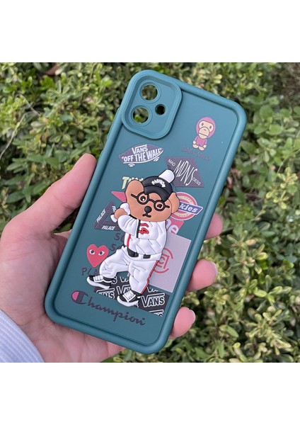 Samsung Galaxy A05 Kılıf Ayıcıklı Darbe Önleyici Silikon Kapak