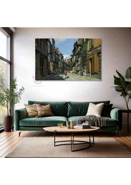 Kanvas Yatay Duvar Tablosu Kanvas Sehrin Sokaklari Ev Ofis Salon Modern Duvar Tablosu fiyatları