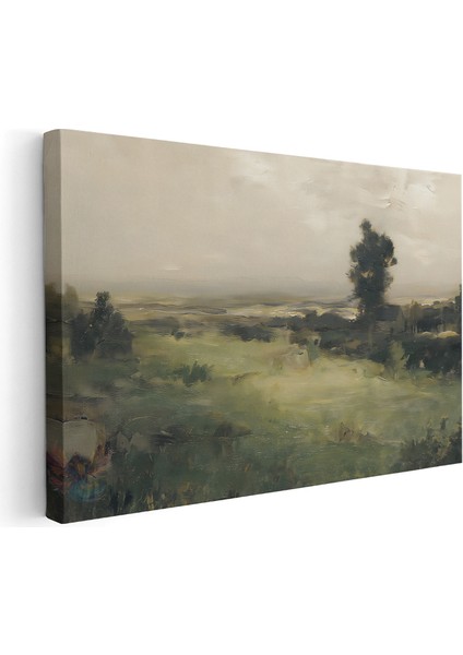 Kanvas Yatay Duvar Tablosu Kanvas Vintage Kirsal Manzara Ev Ofis Salon Modern Duvar Tablosu