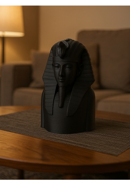 Antik Mısır Firavun Figürlü Dekor Takı Kutusu Masaüstü Organizeri