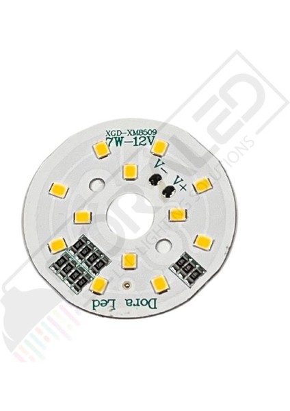 12Volt 7Watt Smd 5630 Ledli Led Modül 10mm Delik Çaplı Gün Işığı 12V 7W Avize Ledi 44mm(3 Adet) indirimleri