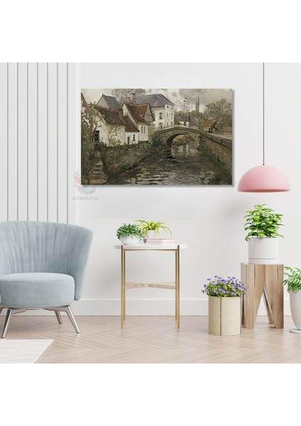 Kanvas Yatay Duvar Tablosu Kanvas Vintage Manzara4 Ev Ofis Salon Modern Duvar Tablosu modelleri