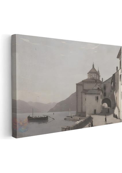 Kanvas Yatay Duvar Tablosu Kanvas Vintage Sehir Manzarasi Ev Ofis Salon Modern Duvar Tablosu