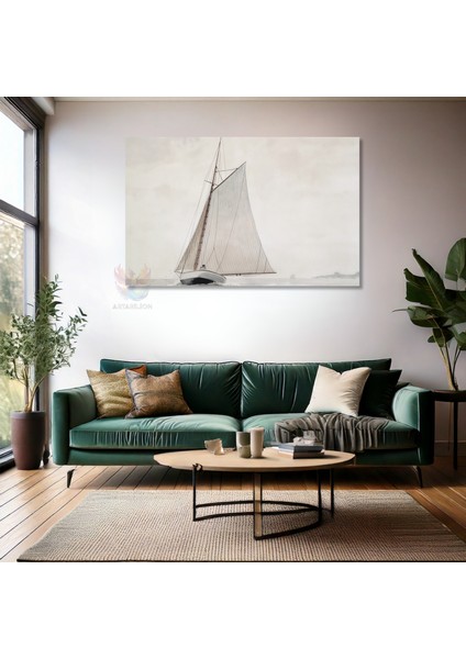 Kanvas Yatay Duvar Tablosu Kanvas Vintage Yelkenli Ev Ofis Salon Modern Duvar Tablosu fiyatları