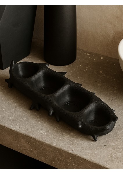 Dört Bölmeli Takı Tepsisi Takı Kutusu Masaüstü Organizeri