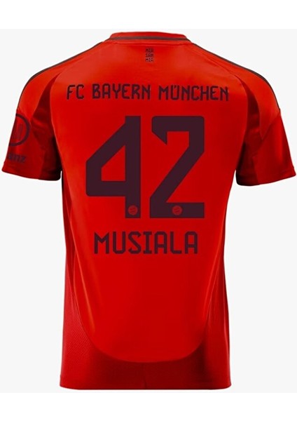 B.a.y.e.r.n/m.ü.n.i.h 2024-25 Yeni Sezon Jamal Musiala Iç Saha Forması (Red)
