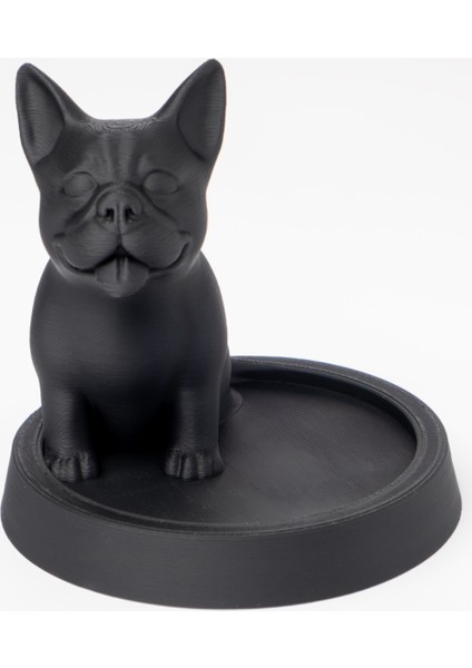 Bulldog Köpekli Takı Tepsisi Takı Kutusu Masaüstü Organizeri