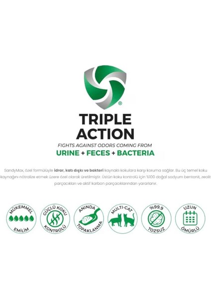 Max Aktif Karbonlu Topaklanan Tozsuz Kedi Kumu 10KG2'LI fırsatları