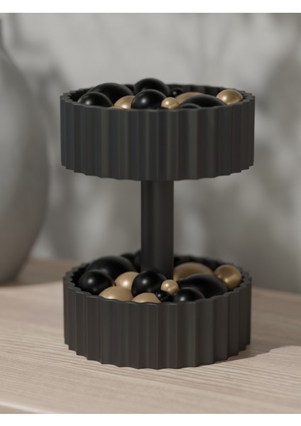 Iki Katmanlı Takı Tepsisi Takı Kutusu Masaüstü Organizeri