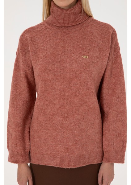 Kadın Gül Kurusu Kazak /triko 50309658-VR026