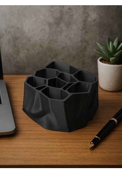 Geomerik Takı Kutusu Masaüstü Organizeri Kalemlik