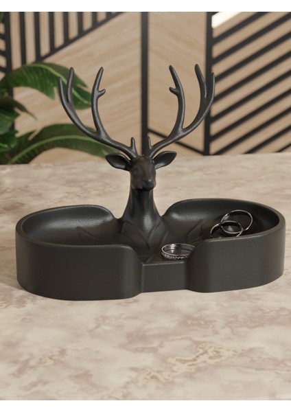 Geyikli Takı Tepsisi Takı Kutusu Masaüstü Organizeri