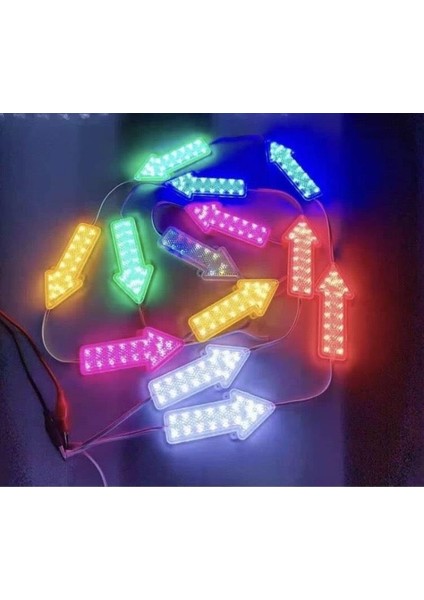 12 Volt Ok Yönlü Led Modül İşaret Modülü Tabela Modül Reklamcı Modül RGB (3 Adet)