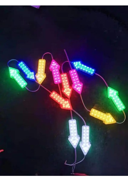 12 Volt Ok Yönlü Led Modül İşaret Modülü Tabela Modül Reklamcı Modül RGB (3 Adet)
