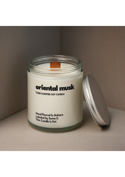 : Oriental Musk : Cam Kavanozda Kokulu %100 Soya Mum (Kişniş, Musk, Gül) fiyatları